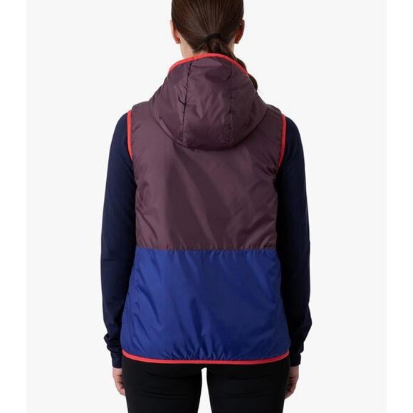 Cotopaxi Teca‎ Calido Hooded Vest Women Size XS Red Hot Sun Reversible Zip NWT - Picture 3 of 12